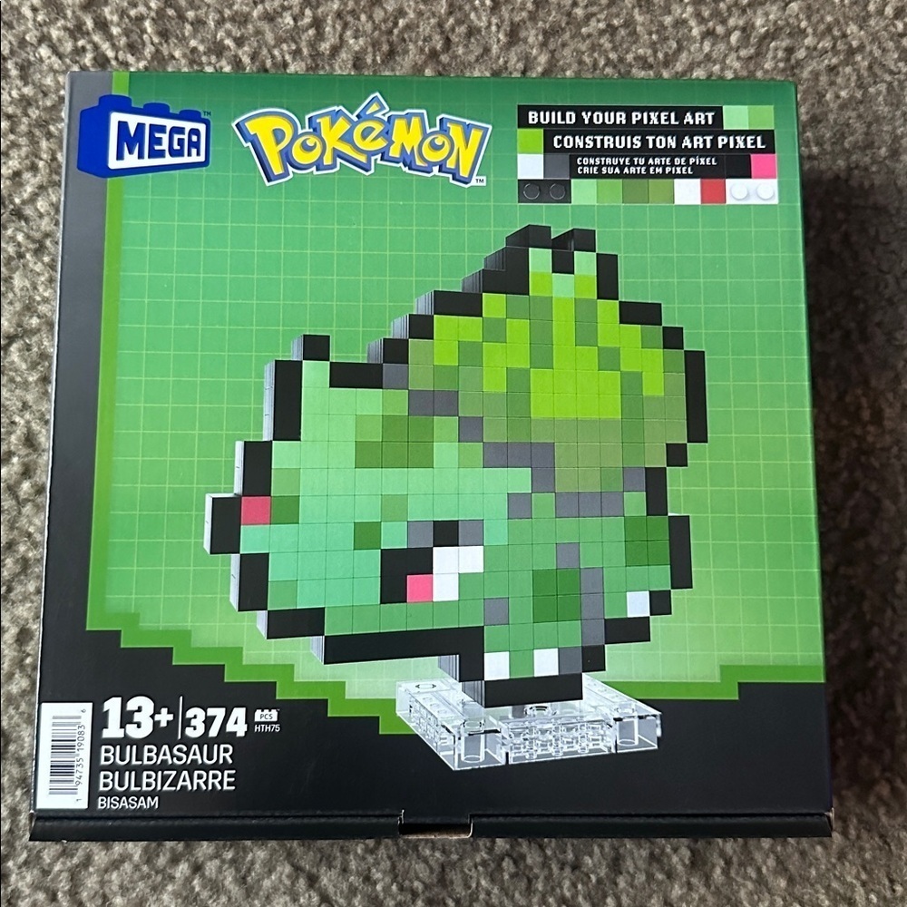 Mega Pokémon Bulbasaur Pixel Art Set